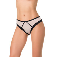 Трусы женские AMORET WOW B5004 бежевый c черным